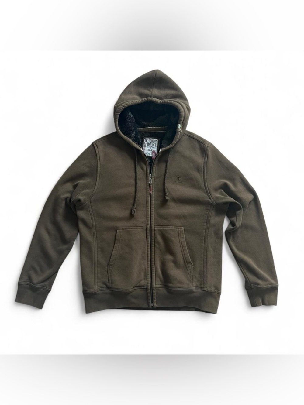 Campus University Lifestyle 1966 Men's Green Zip Up Hoodie Size L